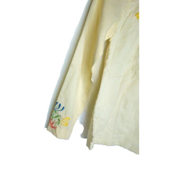 Vintage Floral Embroidered Bohemian Top Shirt READ - Picture 2 of 6